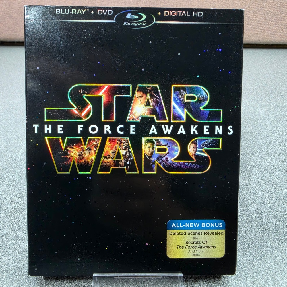 Star Wars The Force Awakens Blu-ray DVD Set Excellent Slipcover Bonus